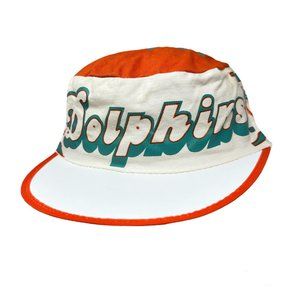 Vintage Miami Dolphins Painters Cap NFL Football Flat Top Baseball size M/L USA